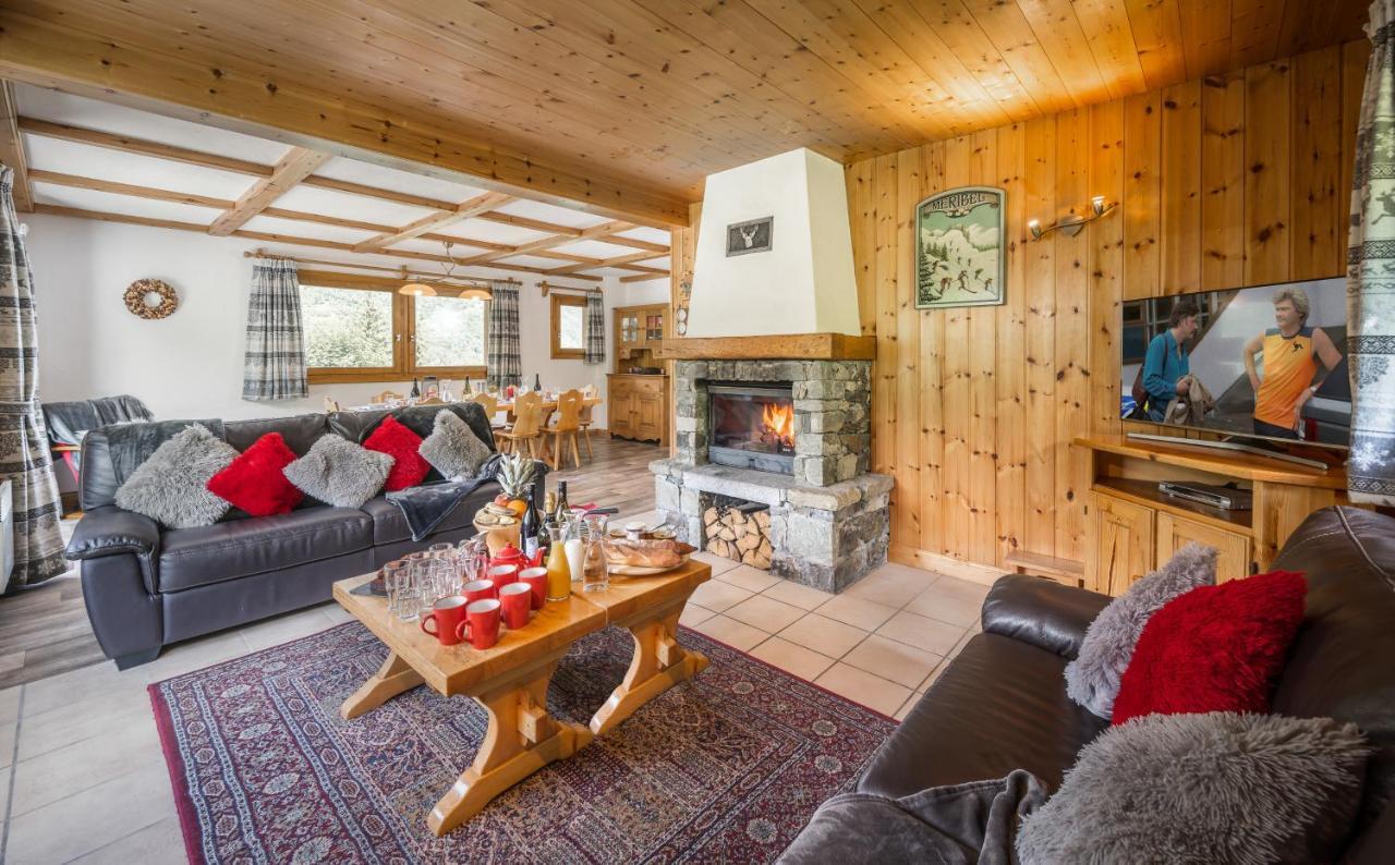Chalet Himalaya , 10 Person Chalet With 5 Ensuite Bedrooms And Outdoor Jacuzzi In Meribel Centre Méribel Exterior foto